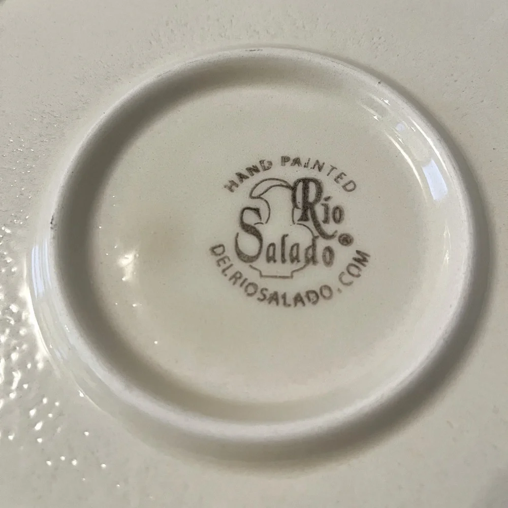 Del Rio Salado Trivet Hot Plate 9” Hand Painted Floral Mandela Pink/Blue… - Picture 10 of 11